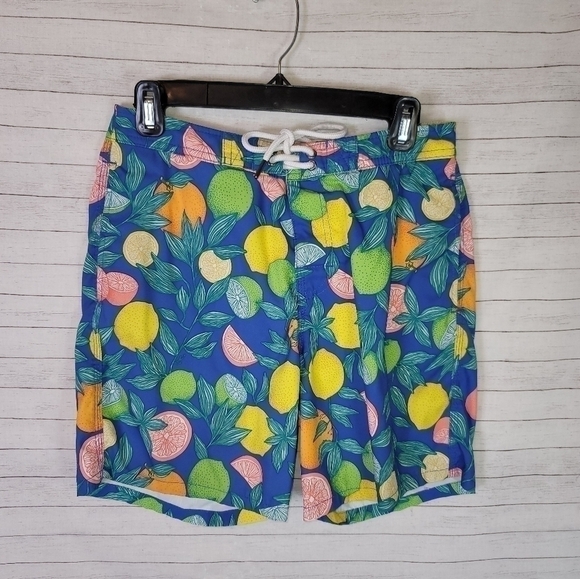 ABERCROMBIE & FITCH CITRUS SWIM BOARD SHORTS, sz 28 - Picture 1 of 9